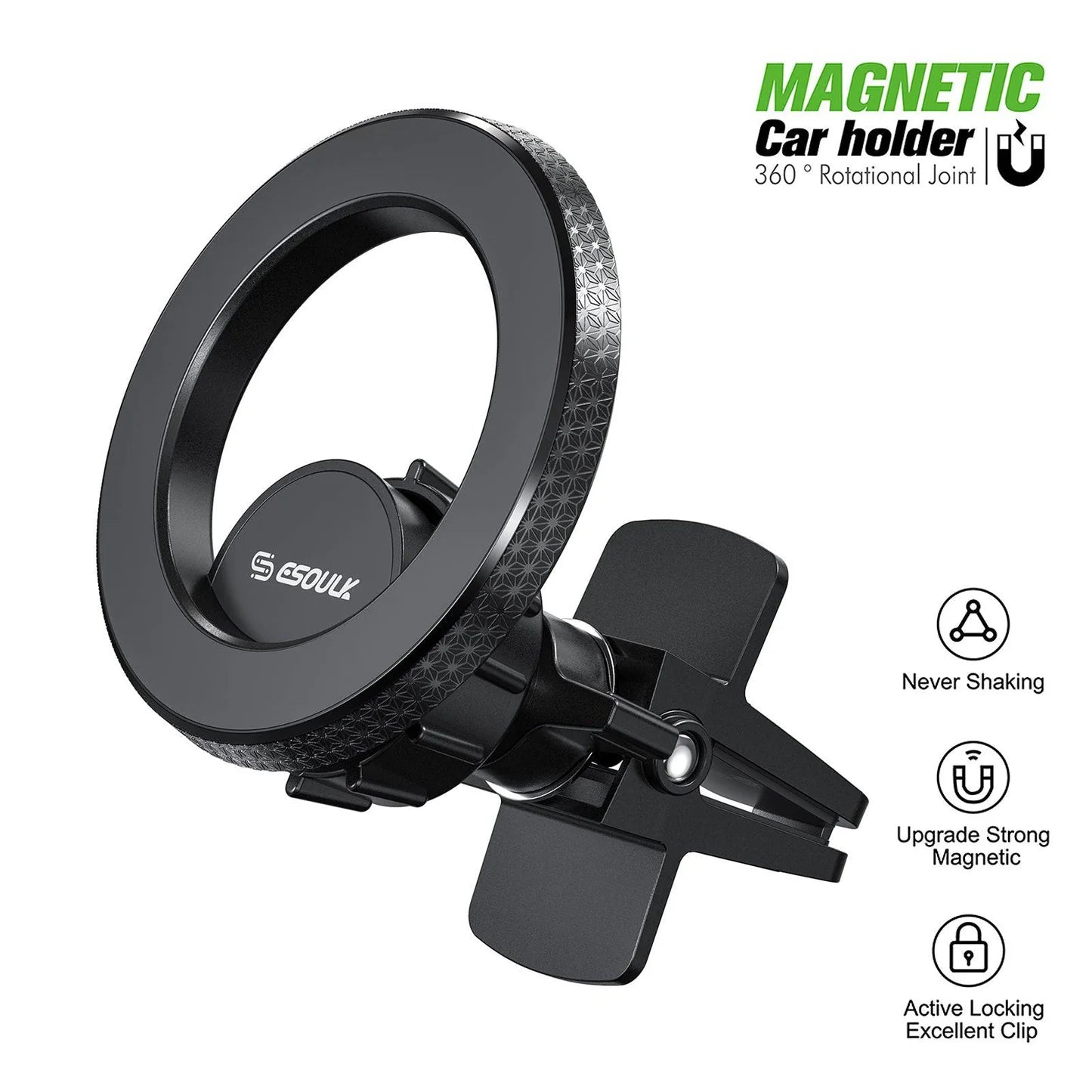 Air Vent Magnetic Car Holder SKU:HLD-EK3007BK
